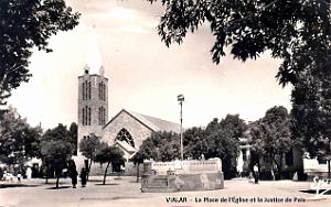 Vialar - Place de l'Eglise et Justice de Paix - 1957